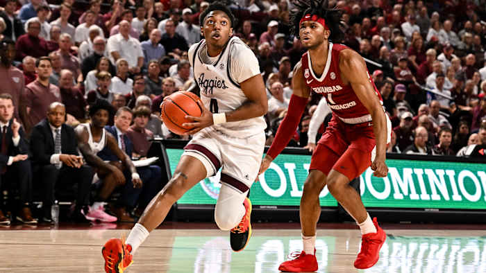 Texas A&M Aggies guard Wade Taylor IV.